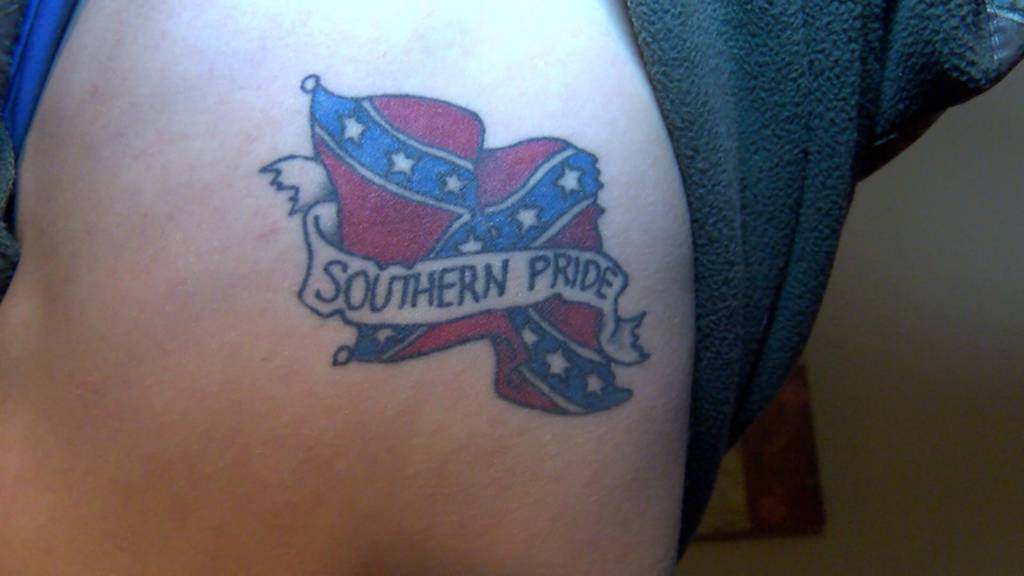 confederate flag tattoos for women