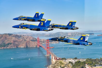 Blue Angels Soar Over Fleet Week San Francisco