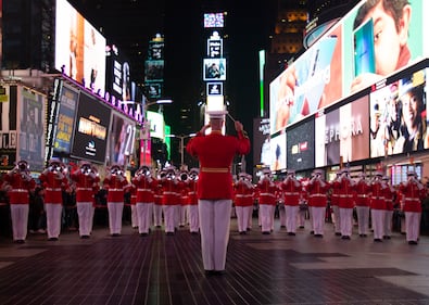 Marine Corps Drum and Bugle Corps, Times Square