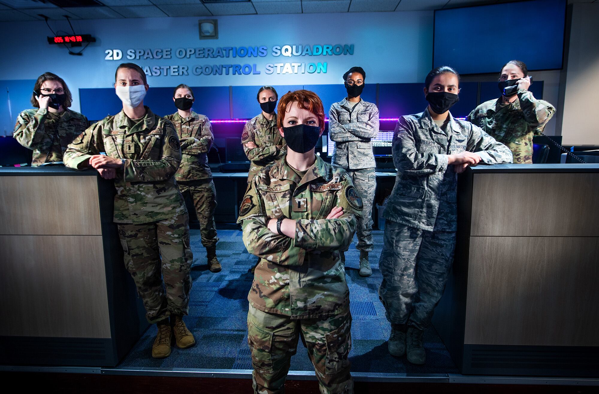 The women of the 2nd Space Operations Squadron made history as the first ever all-female space operations crew July 23, 2020, at Schriever Air Force Base, Colo.